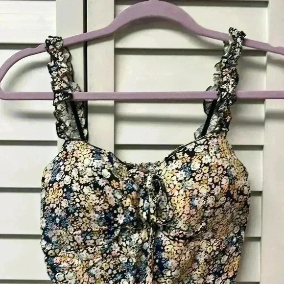 AUW Floral Sleeveless Dress Size Small - Picture 3 of 4